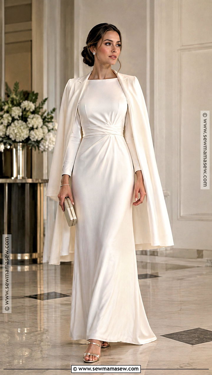 White Maxi Fall Engagement Party Dress - 15 fall engagement party dress for bride ideas