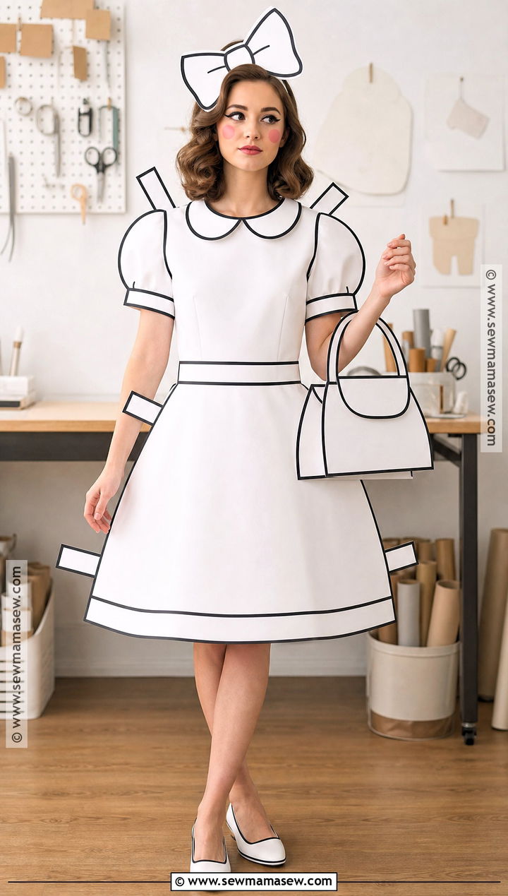 White Paper Doll Halloween Costume - 35 white halloween costume ideas