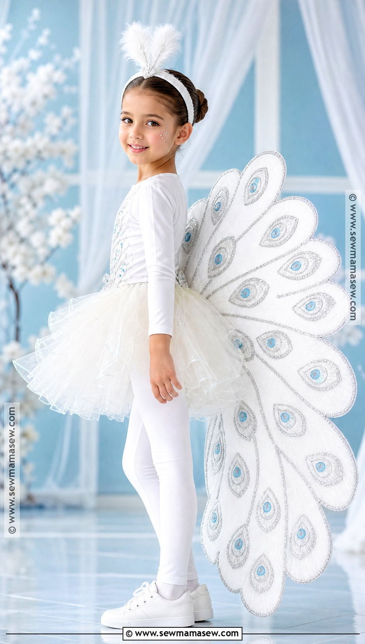 White Peacock Costume - 30 peacock costume ideas for kids