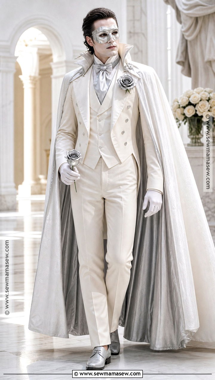 White Phantom Costume - 40 phantom of the opera costumes