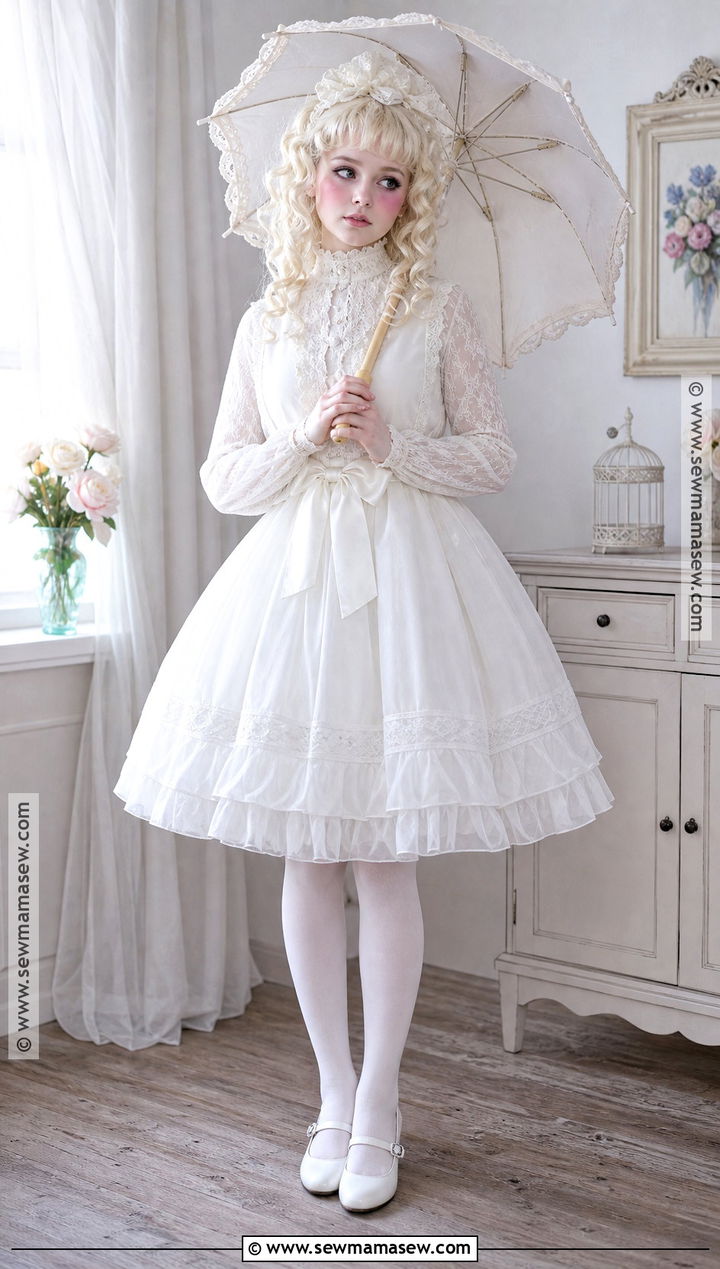 White Porcelain Doll Halloween Costume - 35 white halloween costume ideas
