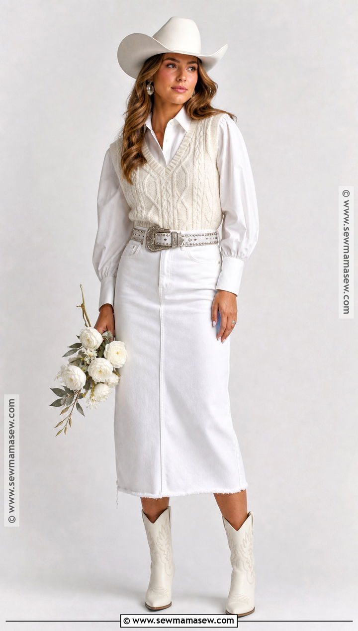 White Preppy Cowgirl Costume - 30 preppy cowgirl halloween costume ideas