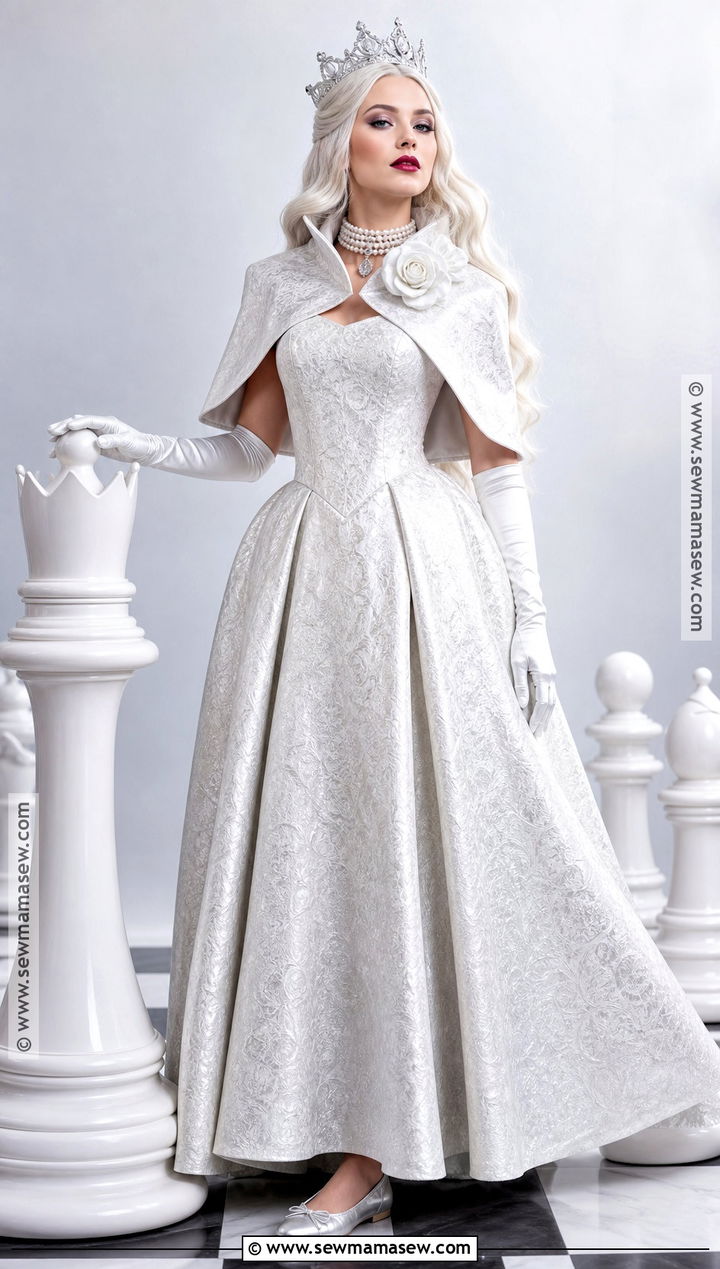 White Queen Costume With White Dress - 30 white dress halloween costume ideas