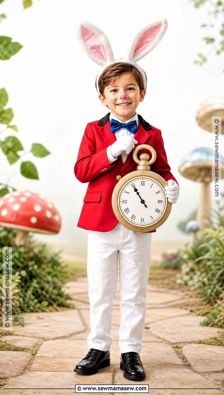 White Rabbit Costume - 40 story book character costumes