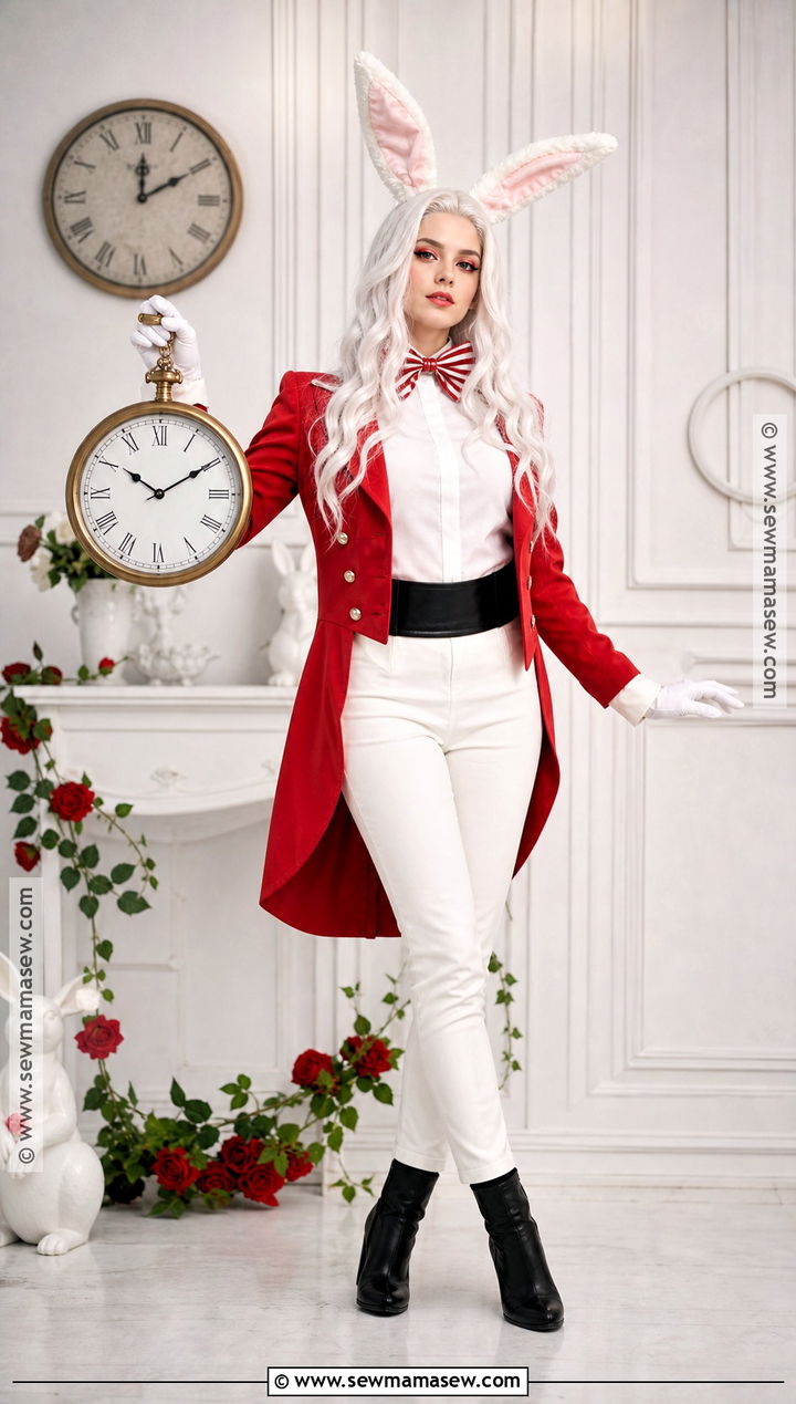 White Rabbit Costume With Red Jacket - 30 batman female costume ideas