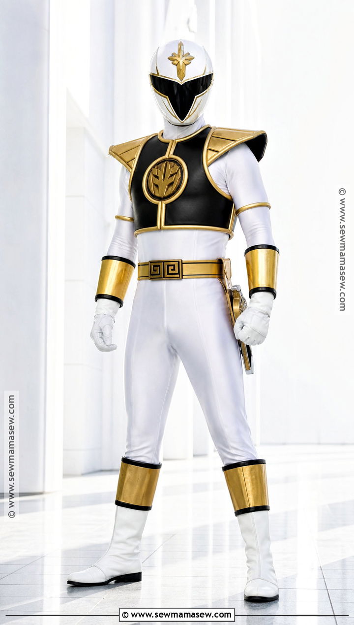 White Ranger Costume With Gold Armor - 35 power rangers costume ideas