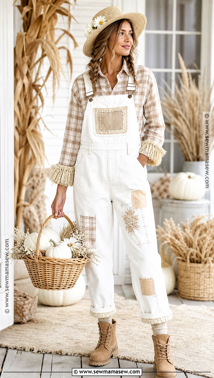 White Scarecrow Costume - 50 scarecrow costume ideas
