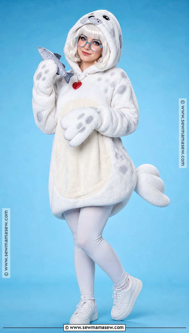 White Seal Beanie Boo Costume - 30 beanie boo costume ideas