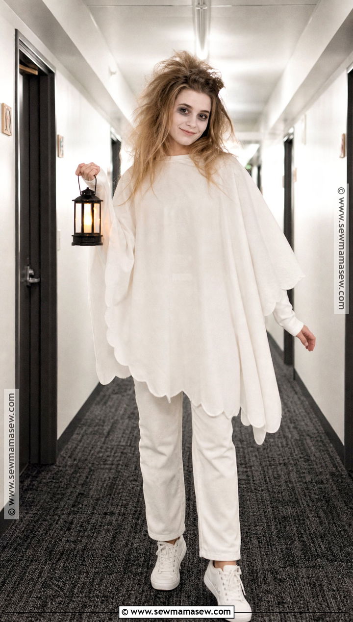 White Sheet Ghost Costume - 30 easy halloween costumes college