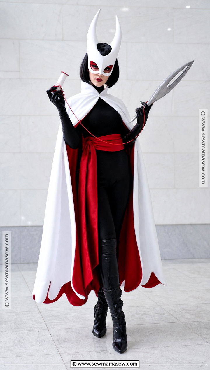 White Silk Hornet Cosplay With Red Lining - 40 hornet cosplay ideas