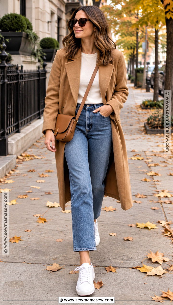 White Sneakers With Straight Leg Jeans - 25 autumn sneakers
