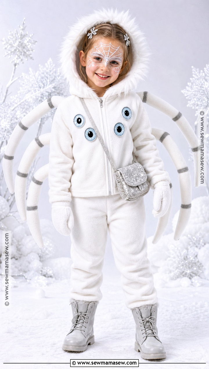 White Snow Spider Costume - 30 spider costume ideas for kids