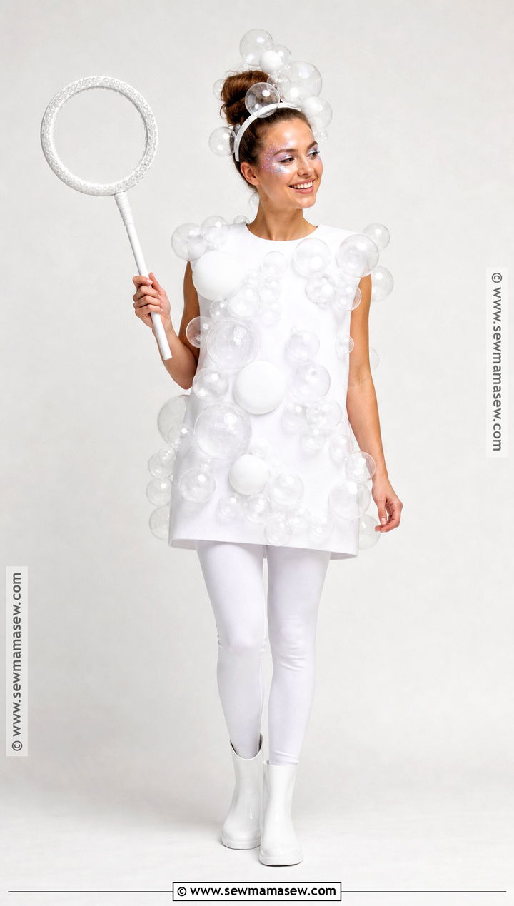 White Soap Bubble Halloween Costume - 35 white halloween costume ideas