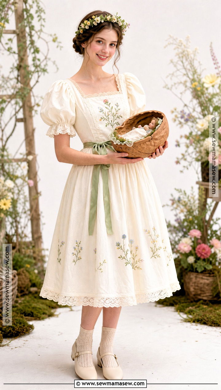 White Storybook Thumbelina Costume - 30 thumbelina costume ideas