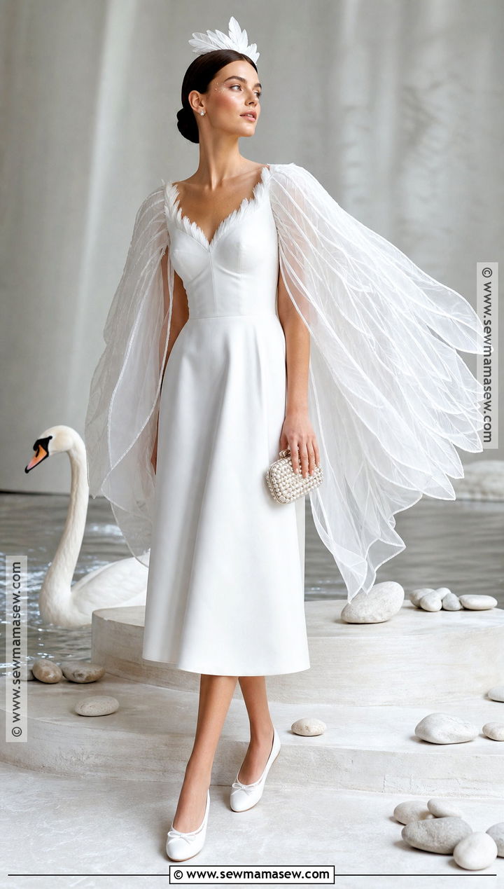 White Swan Bird Costume - 30 bird halloween costume ideas