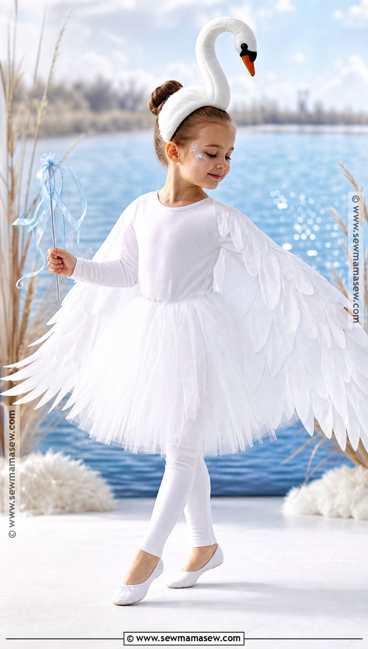 White Swan Costume For Kids - 30 bird costume ideas for kids