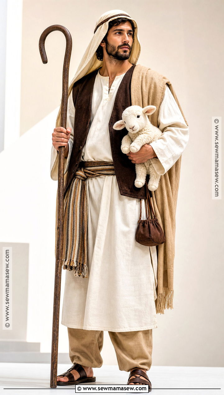 White Tunic Shepherd Costume - 30 Shepherd Costume Ideas