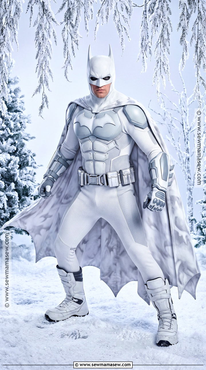 White Winter Batman Costume - 50 batman costume ideas