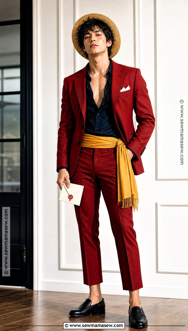 Whole Cake Island Red Suit Luffy Costume - 35 luffy costume ideas