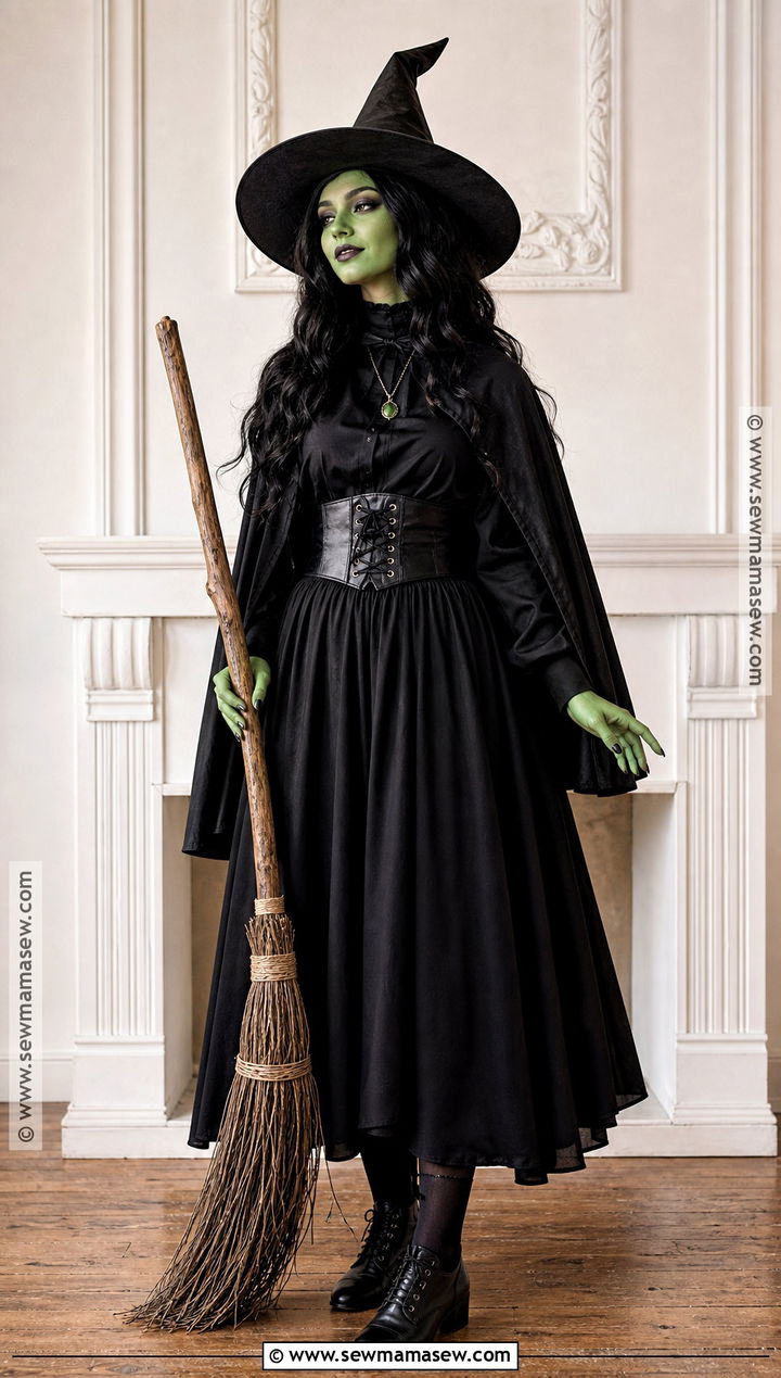 Wicked Witch Costume With Corset Belt - 30 bad witch wizard of oz costume ideas