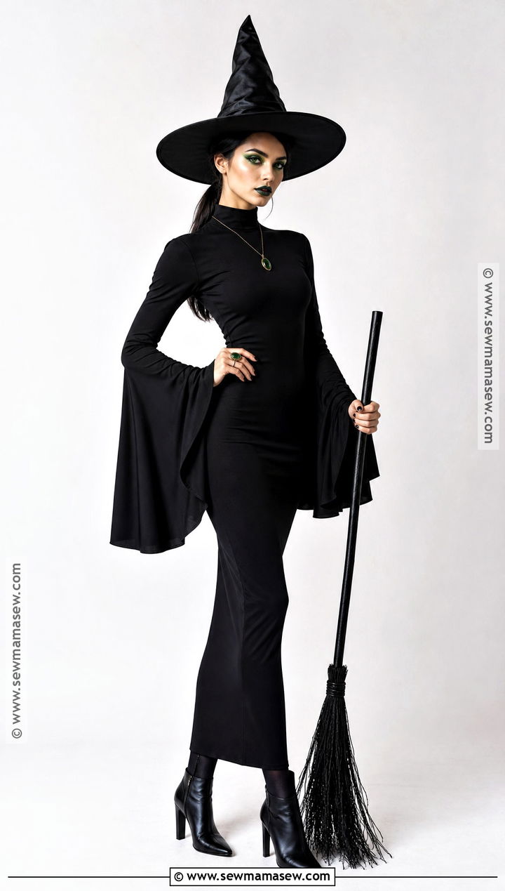 Wicked Witch Costume With Dramatic Sleeves - 30 bad witch wizard of oz costume ideas