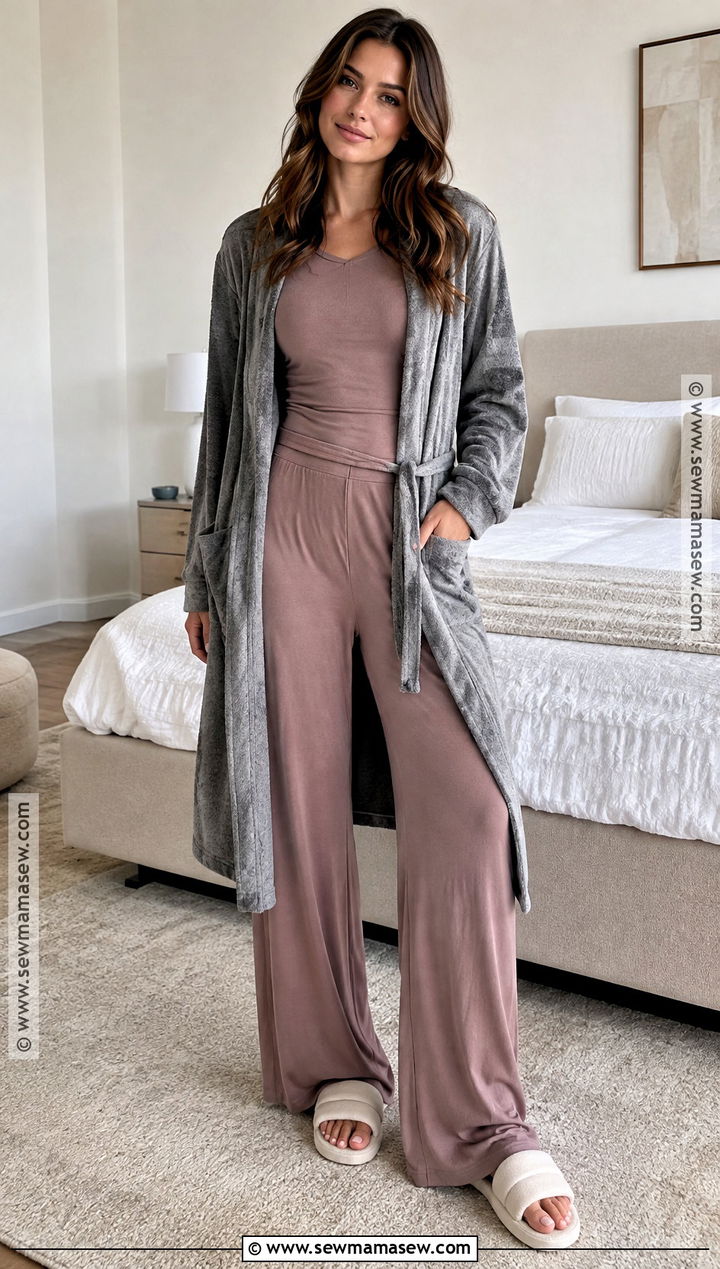 Wide Leg Fall Pajama Set - 15 Fall Pajamas for Women