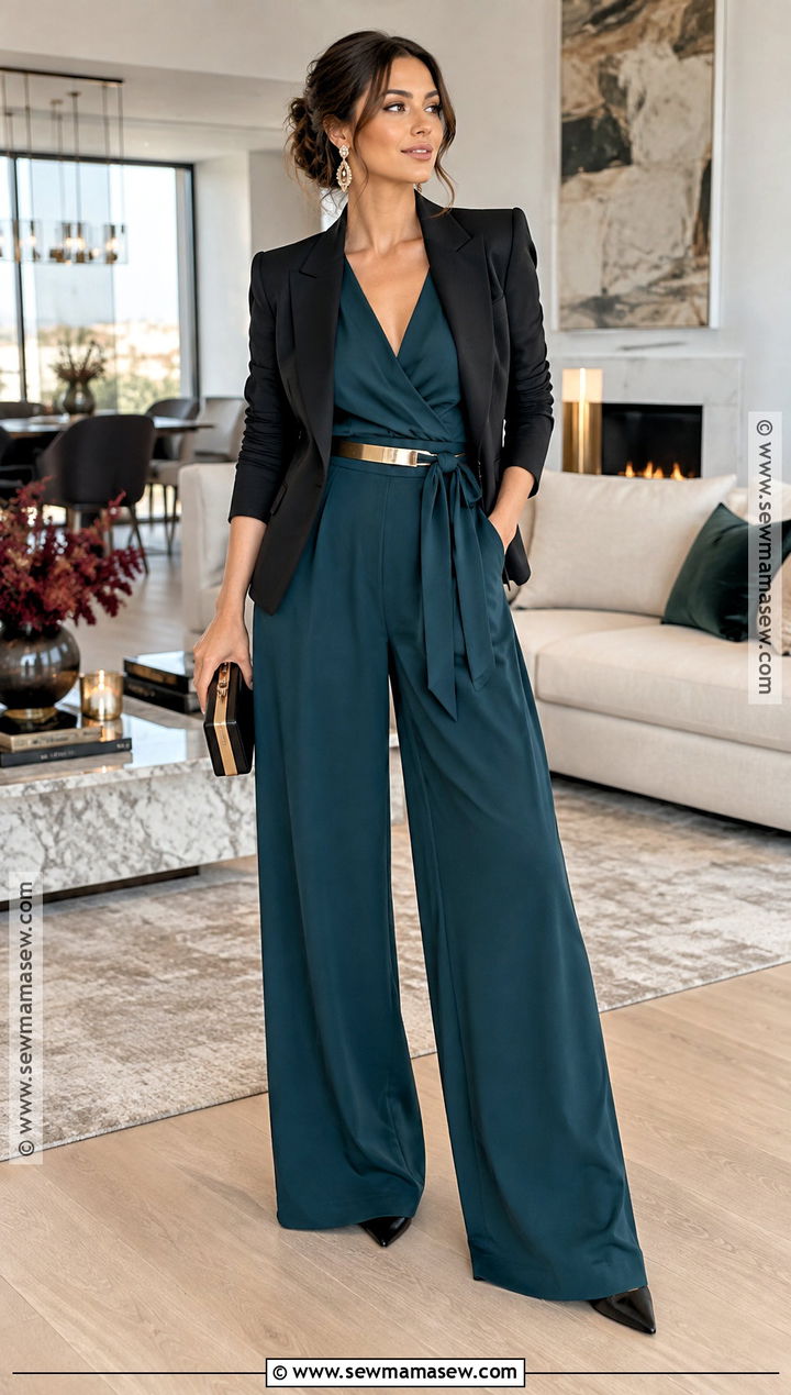 Wide Leg Jumpsuit Fall Birthday Outfit - 25 birthday outfit fall ideas