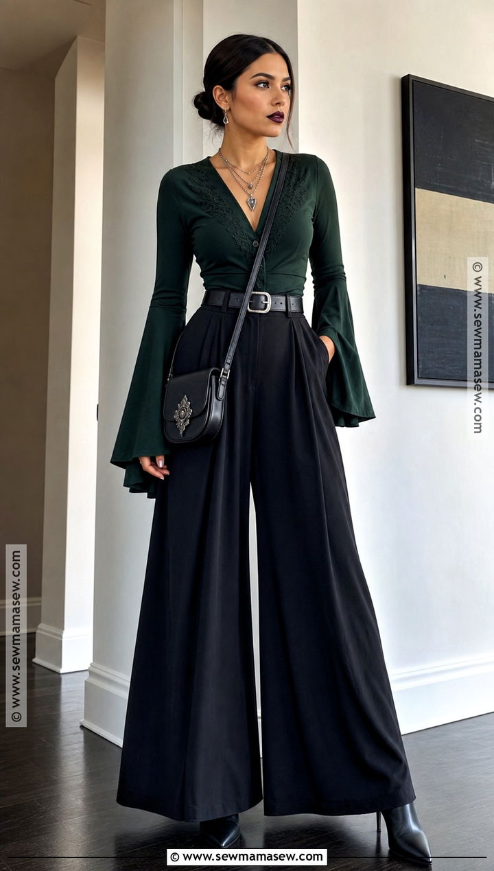 Wide Leg Pants Witch Outfit - 40 modern witch outfit ideas