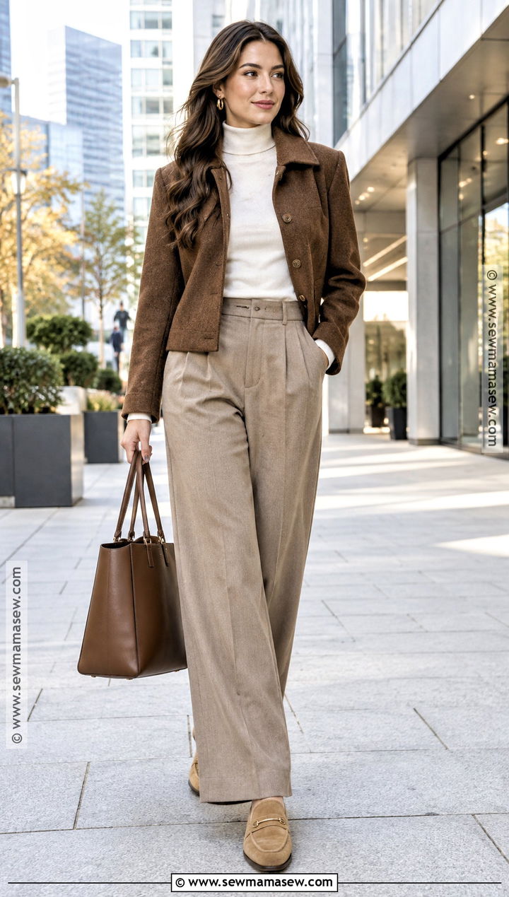Wide Leg Trousers And Suede Loafers - 15 Loafers For Fall Ideas