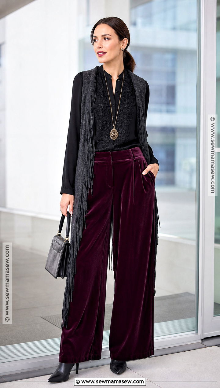 Wide Leg Trousers Boho Witch Outfit - 30 Boho Witch Outfits