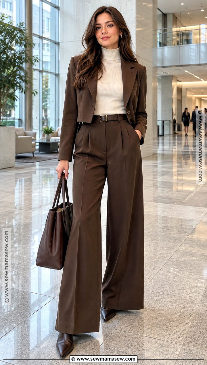 Wide Leg Trousers Corporate Fall Outfit - 25 corporate fall outfits