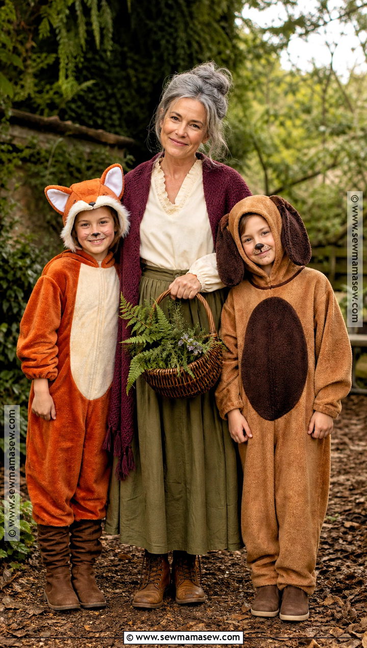 Widow Tweed Tod And Copper Family Costume - 30 fox and the hound costume ideas