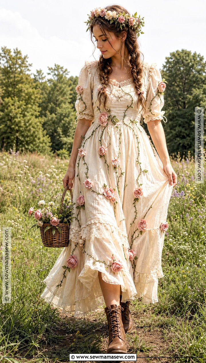 Wild Rose Cottagecore Costume - 30 rose costume ideas
