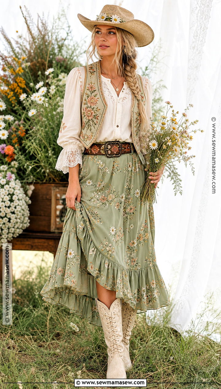 Wildflower Cowboy Costume - 35 cowboy costume women's ideas