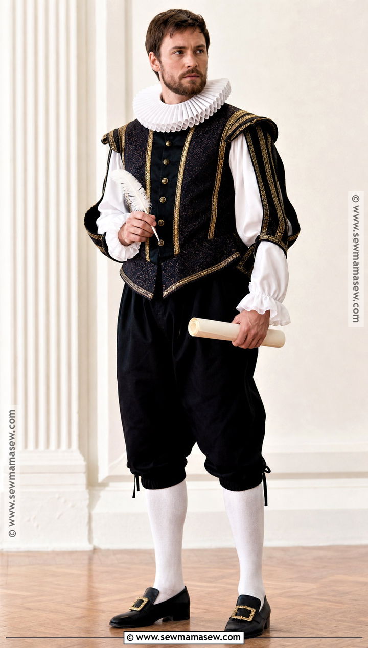 William Shakespeare Costume With Quill - 30 historical figures costumes