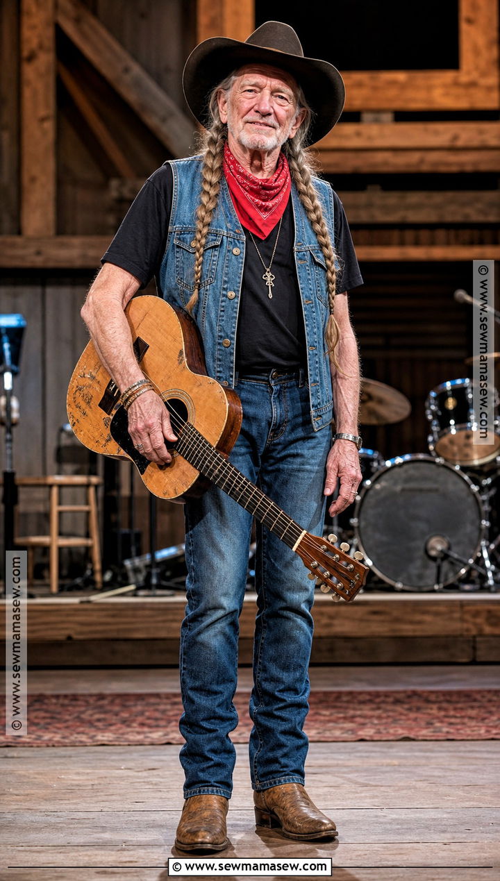 Willie Nelson Country Singer Costume - 30 musician costume ideas