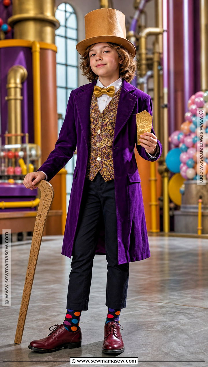 Willy Wonka Costume With Purple Coat - 45 world book day costumes