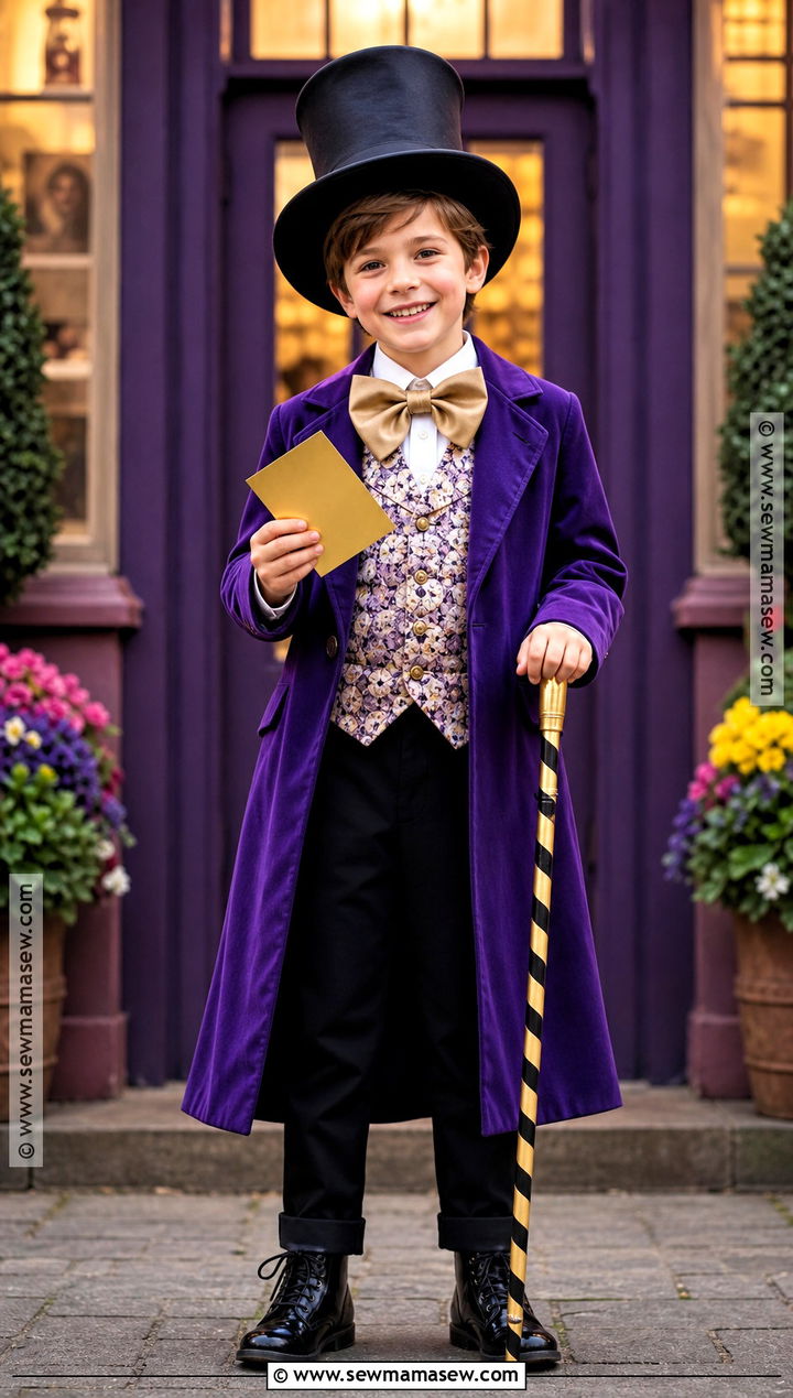Willy Wonka Costume With Purple Coat - 30 world book day costumes for boys