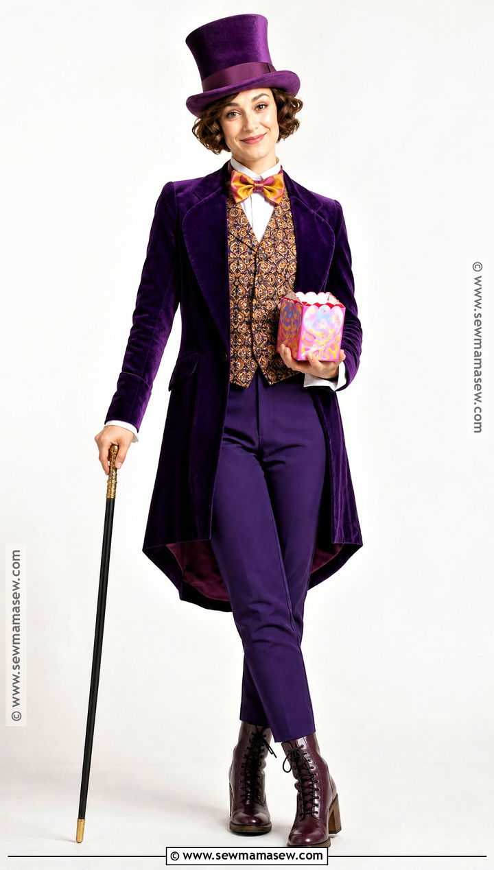 Willy Wonka Costume With Short Bob - 30 short hair halloween costumes