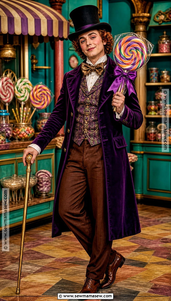 Willy Wonka Purple Coat Costume - 35 Movie Characters To Dress Up As Ideas