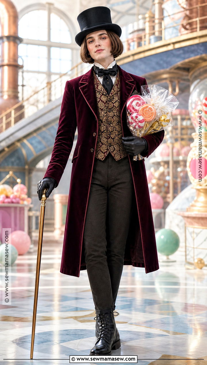 Willy Wonka Velvet Coat Costume - 35 tim burton costumes