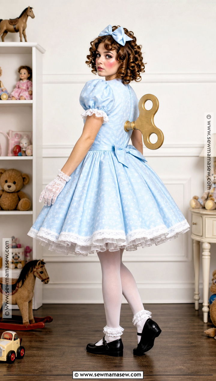 Wind Up Doll Costume With Gold Key - 40 unique costumes
