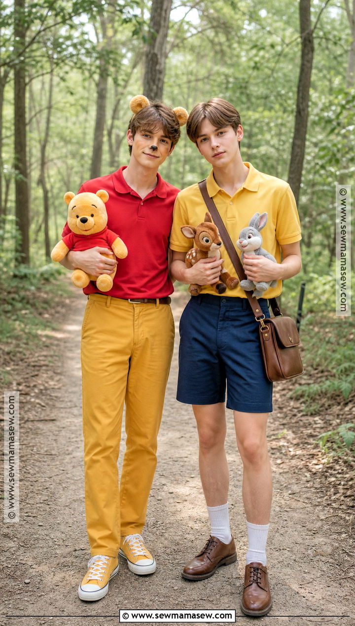 Winnie The Pooh And Christopher Robin Couple Costume - 30 couple costumes cute
