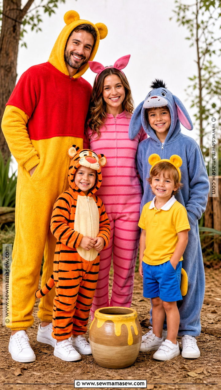 Winnie The Pooh Family Costume - 35 disney family costumes