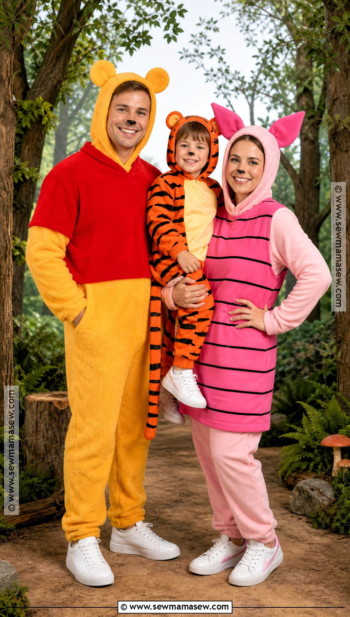 Winnie The Pooh Family Costume - 35 Family Of Three Halloween Costumes