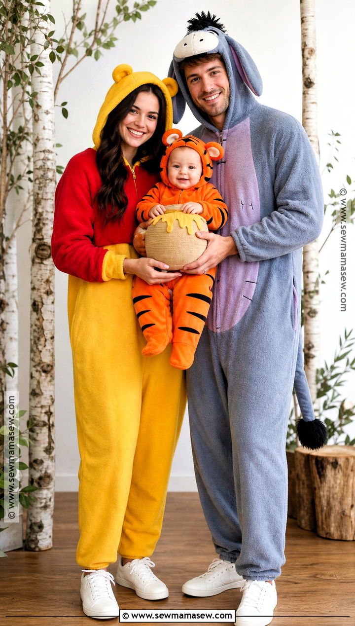 Winnie The Pooh Family Costume - 30 3 Family Halloween Costumes
