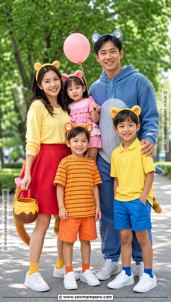 Winnie The Pooh Family Of Five Costume - 30 winnie the pooh family costumes