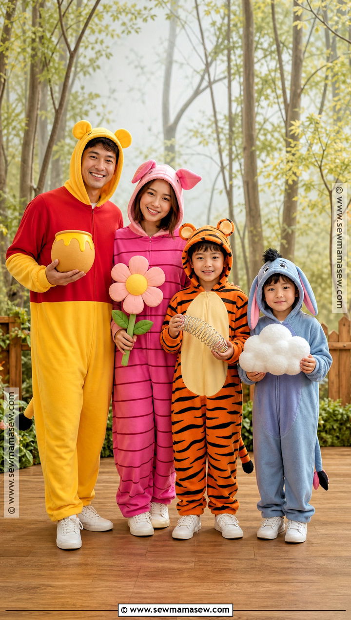 Winnie The Pooh Family Of Four Costume - 40 winnie the pooh costumes