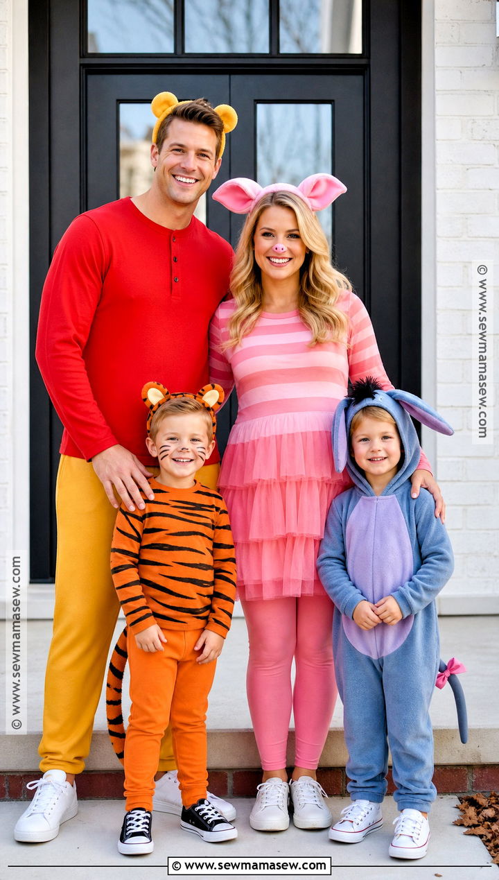 Winnie The Pooh Family Of Four Costume - 30 winnie the pooh family costumes