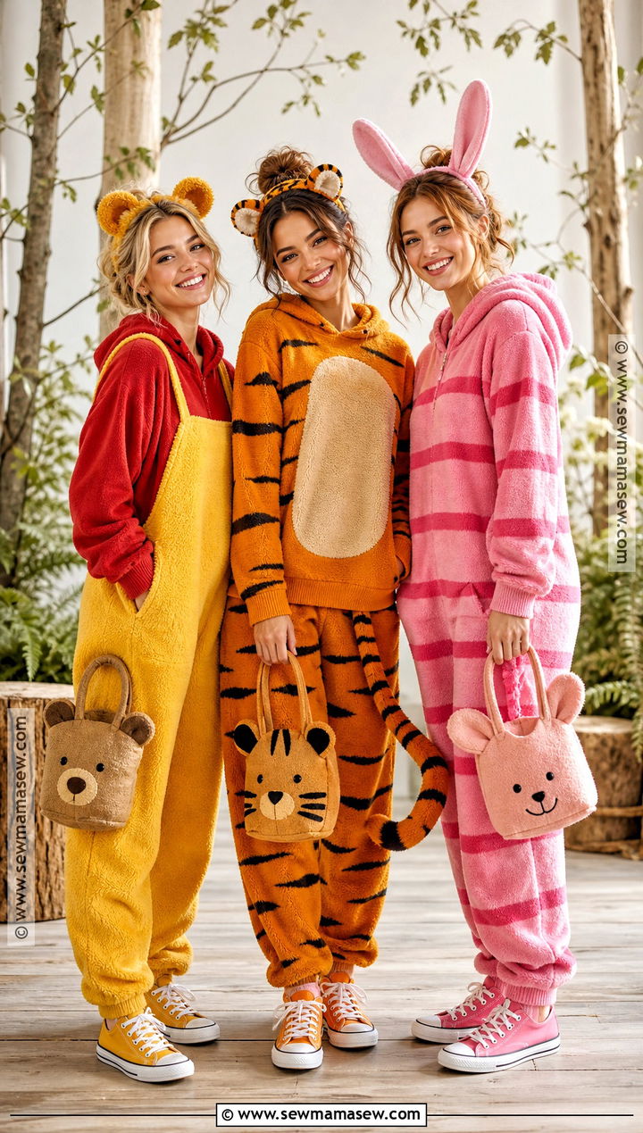 Winnie The Pooh Trio Costume - 45 iconic trio halloween costumes